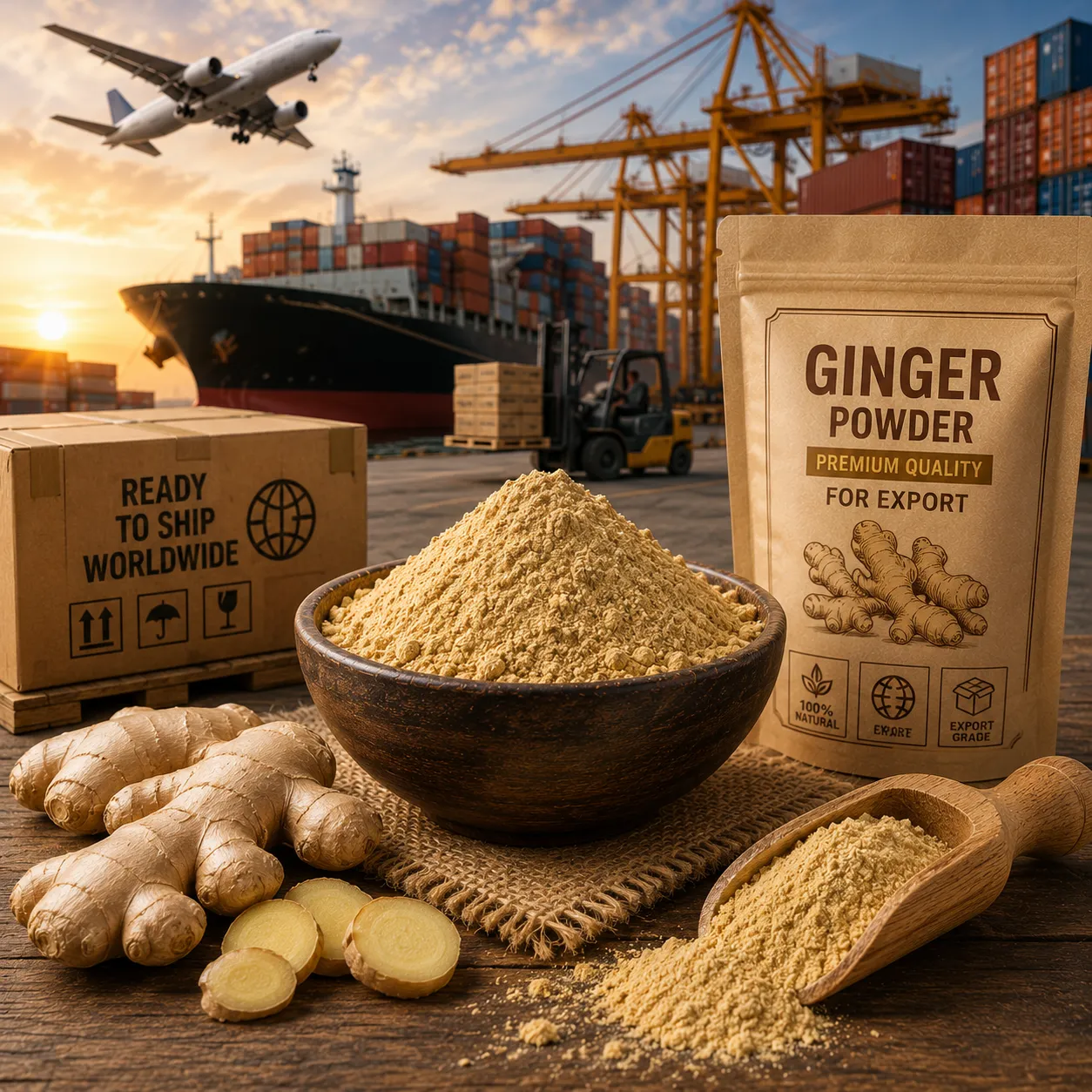 Dehydrated Ginger Flakes